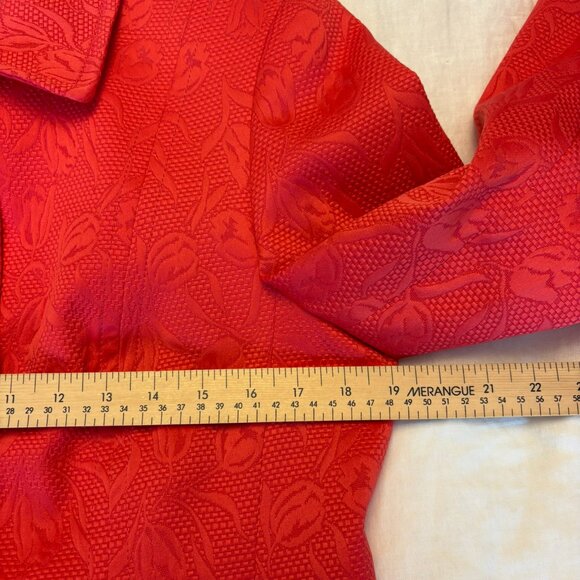 Gerry Weber Textured Floral Button-Up Blazer Coral - Picture 6 of 9